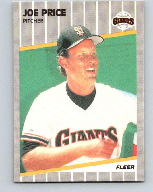 1989 Fleer #339 Joe Price Mint San Francisco Giants