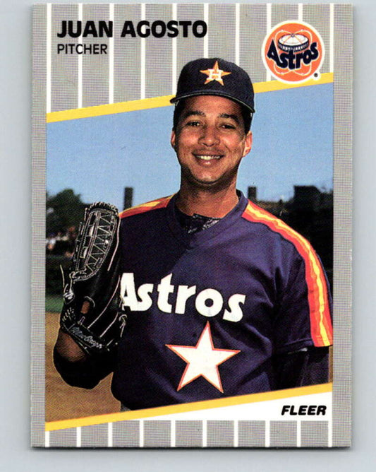 1989 Fleer #348 Juan Agosto Mint Houston Astros