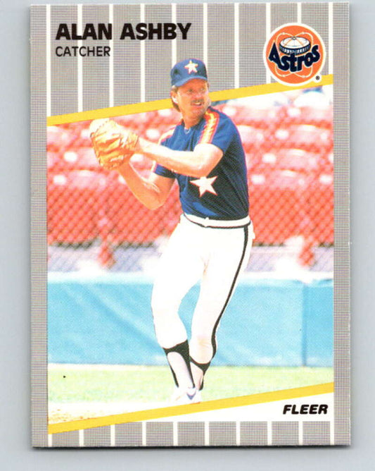 1989 Fleer #350 Alan Ashby ERR Mint Houston Astros