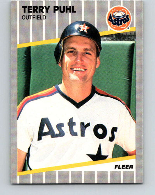 1989 Fleer #364 Terry Puhl Mint Houston Astros