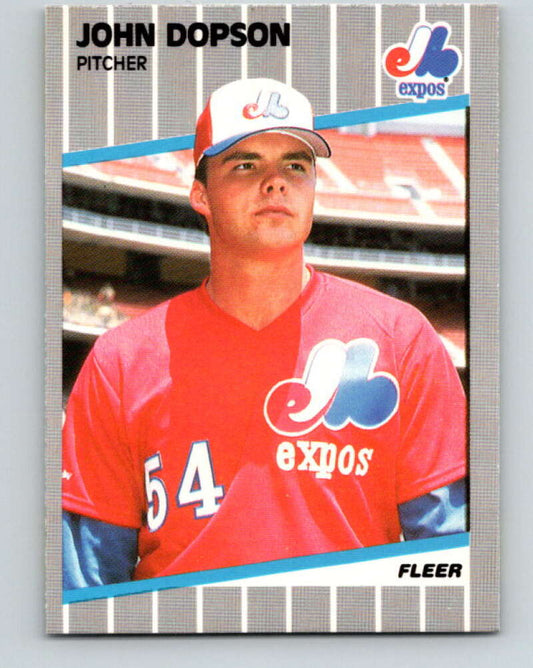 1989 Fleer #373 John Dopson Mint RC Rookie Montreal Expos