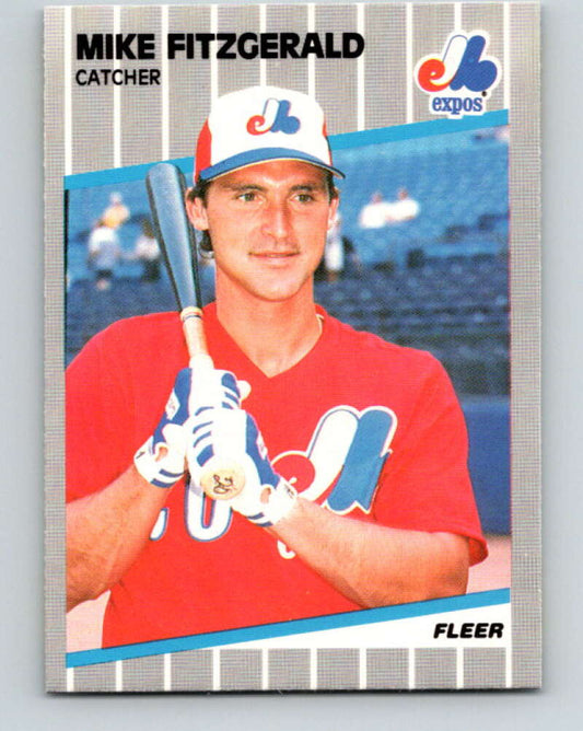 1989 Fleer #374 Mike Fitzgerald Mint Montreal Expos