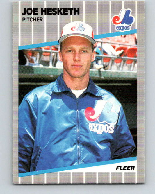 1989 Fleer #378 Joe Hesketh Mint Montreal Expos