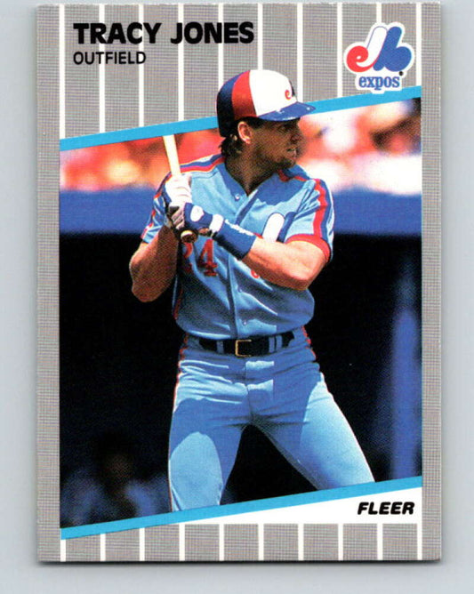 1989 Fleer #383 Tracy Jones Mint Montreal Expos
