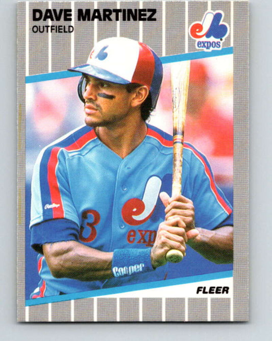 1989 Fleer #384 Dave Martinez Mint Montreal Expos