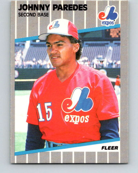 1989 Fleer #388 Johnny Paredes Mint RC Rookie Montreal Expos