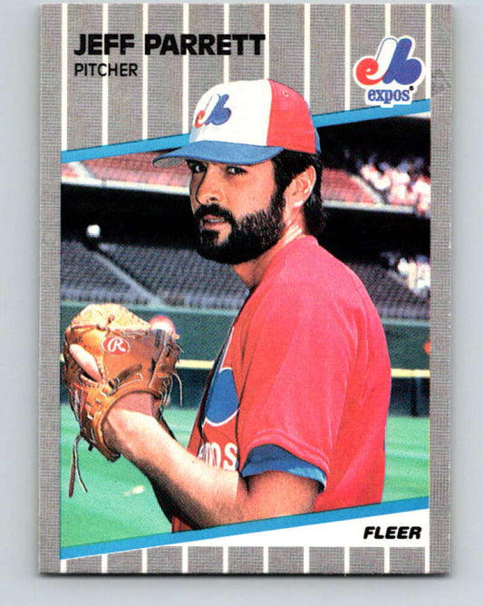 1989 Fleer #389 Jeff Parrett Mint Montreal Expos
