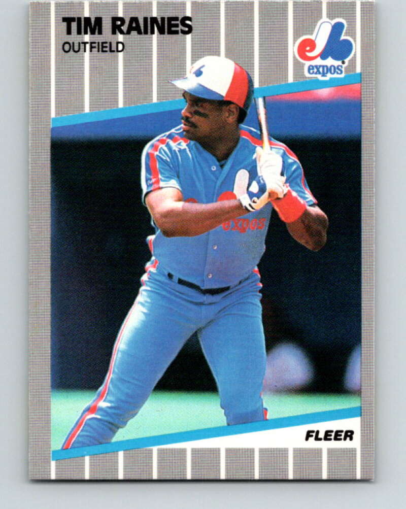 1989 Fleer #391 Tim Raines Mint Montreal Expos