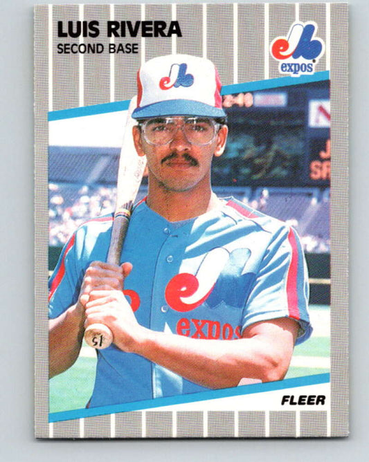 1989 Fleer #392 Luis Rivera Mint Montreal Expos