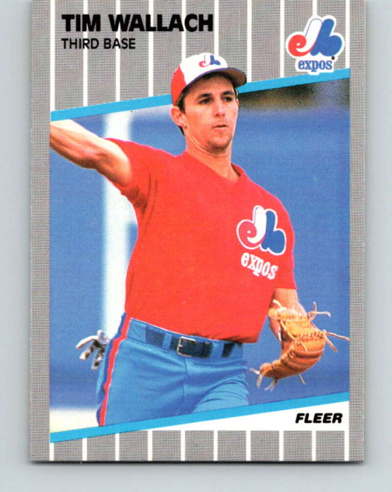 1989 Fleer #395 Tim Wallach Mint Montreal Expos
