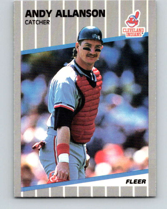 1989 Fleer #396 Andy Allanson UER Mint Cleveland Indians