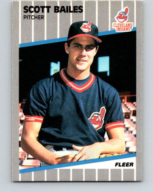 1989 Fleer #398 Scott Bailes Mint Cleveland Indians
