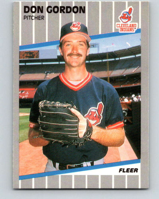 1989 Fleer #405 Don Gordon Mint Cleveland Indians