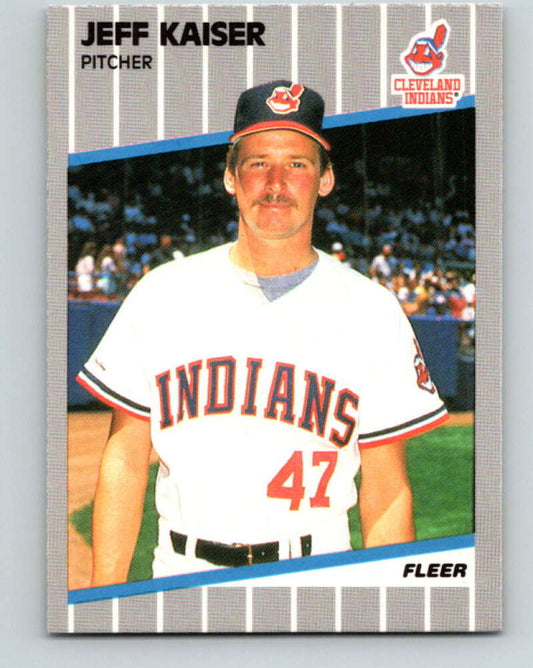 1989 Fleer #410 Jeff Kaiser Mint RC Rookie Cleveland Indians