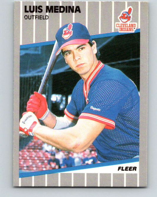 1989 Fleer #411 Luis Medina Mint RC Rookie Cleveland Indians