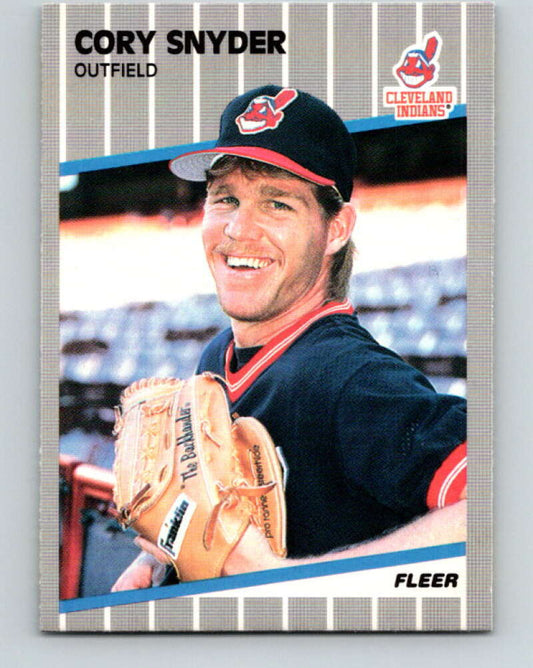 1989 Fleer #412 Cory Snyder Mint Cleveland Indians