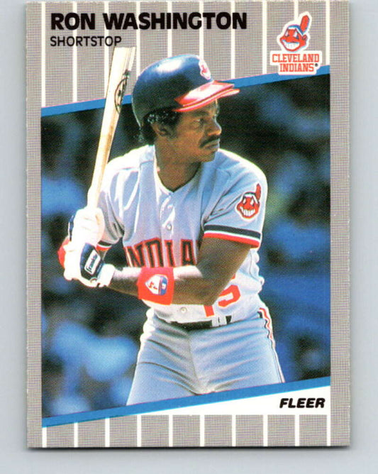 1989 Fleer #416 Ron Washington Mint Cleveland Indians