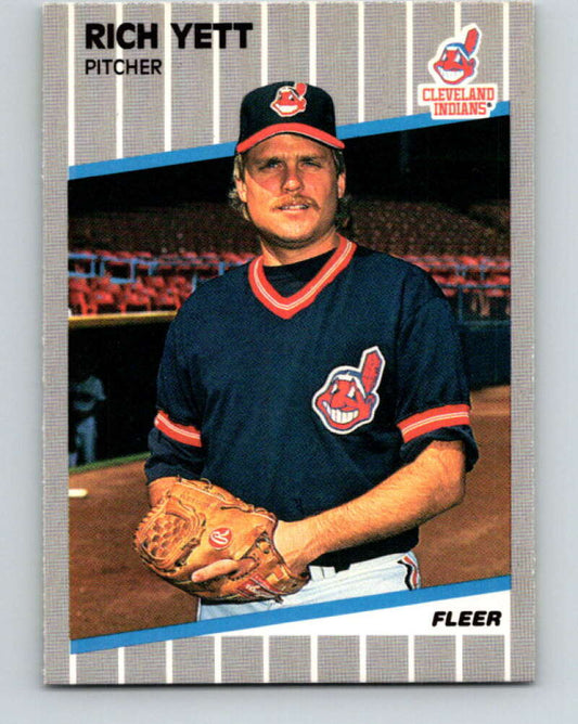 1989 Fleer #417 Rich Yett Mint Cleveland Indians