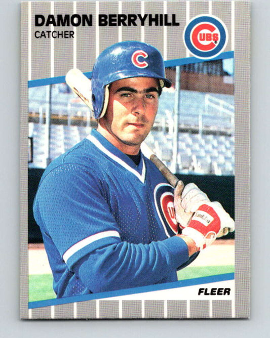 1989 Fleer #418 Damon Berryhill Mint Chicago Cubs