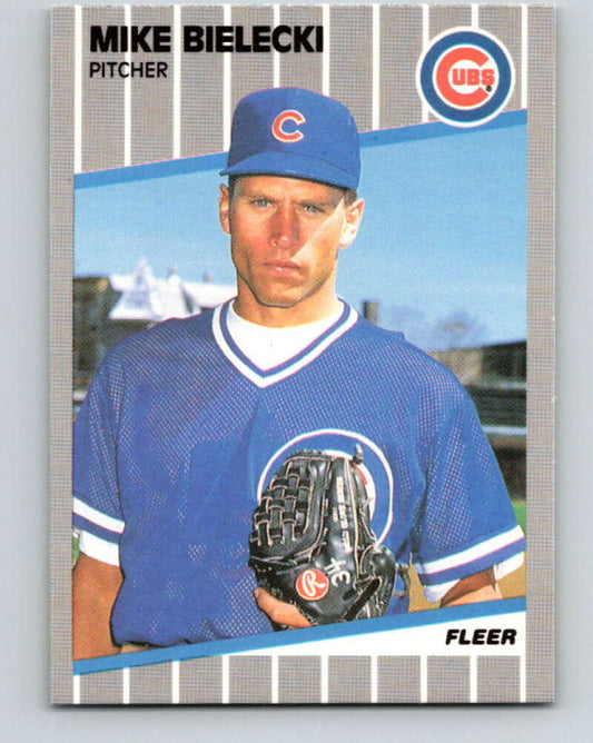 1989 Fleer #419 Mike Bielecki Mint Chicago Cubs