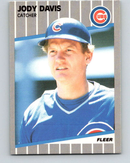 1989 Fleer #421 Jody Davis UER Mint Chicago Cubs