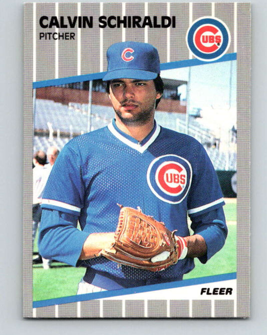 1989 Fleer #438 Calvin Schiraldi Mint Chicago Cubs