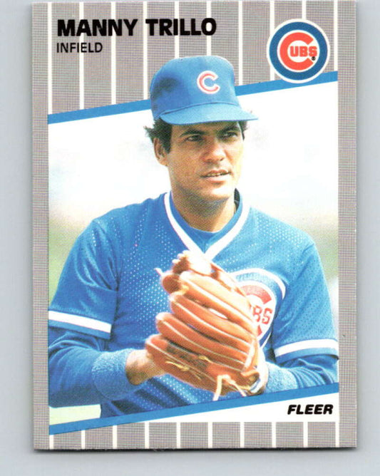 1989 Fleer #440 Manny Trillo ERR Mint Chicago Cubs