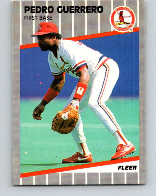 1989 Fleer #451 Pedro Guerrero Mint St. Louis Cardinals