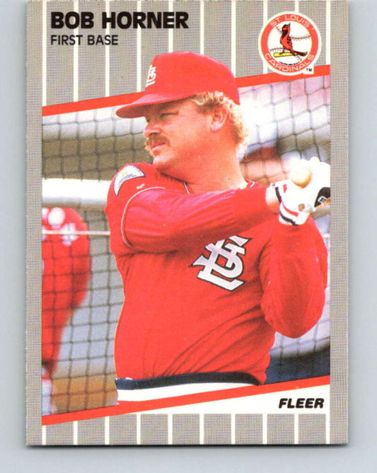 1989 Fleer #452 Bob Horner Mint St. Louis Cardinals
