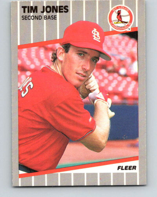 1989 Fleer #453 Tim Jones Mint RC Rookie St. Louis Cardinals