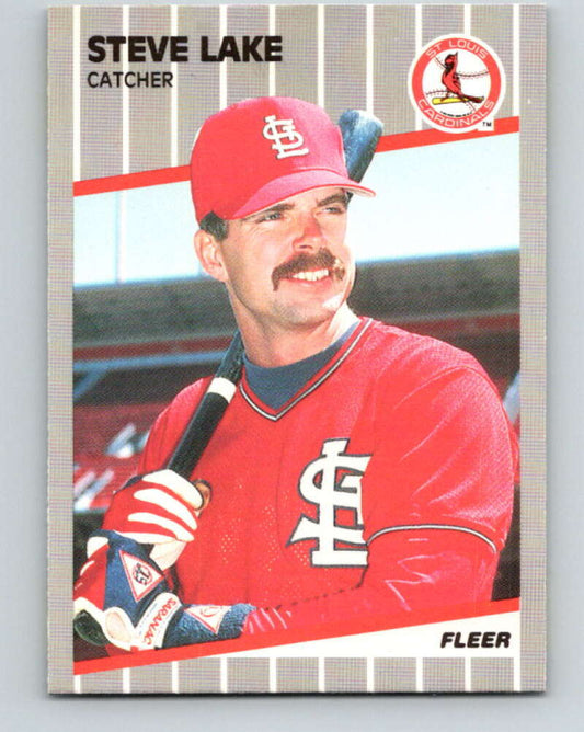 1989 Fleer #454 Steve Lake Mint St. Louis Cardinals