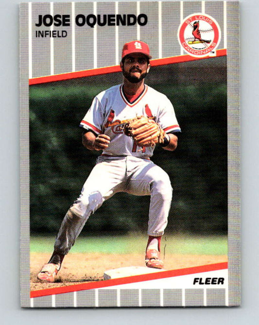1989 Fleer #459 Jose Oquendo Mint St. Louis Cardinals