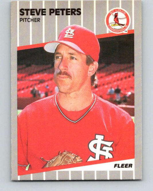 1989 Fleer #462 Steve Peters UER Mint St. Louis Cardinals