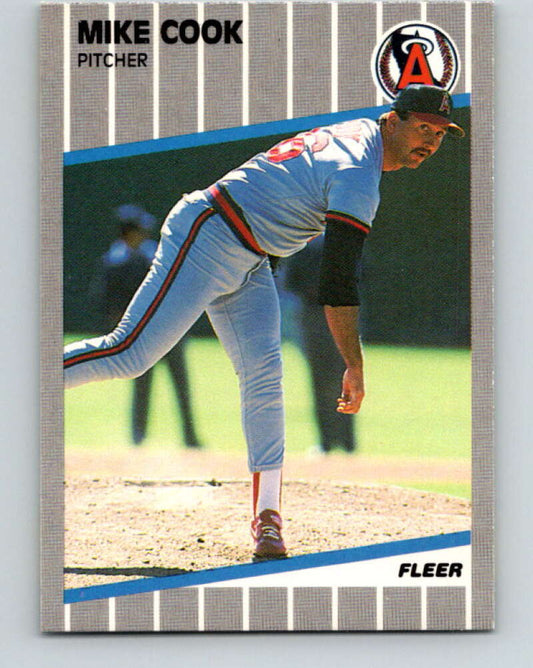 1989 Fleer #472 Mike Cook UER Mint RC Rookie California Angels