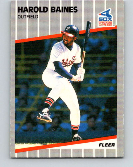 1989 Fleer #491 Harold Baines Mint Chicago White Sox