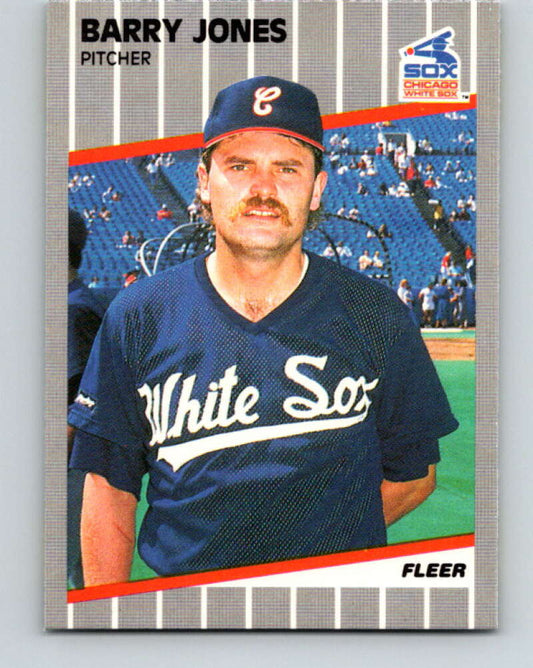 1989 Fleer #500 Barry Jones Mint Chicago White Sox