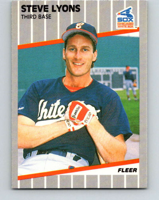 1989 Fleer #502 Steve Lyons Mint Chicago White Sox