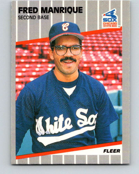1989 Fleer #503 Fred Manrique Mint Chicago White Sox