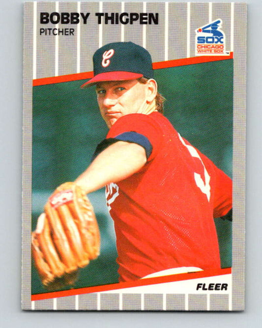 1989 Fleer #512 Bobby Thigpen UER Mint Chicago White Sox