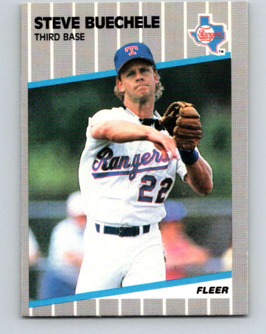 1989 Fleer #515 Steve Buechele Mint Texas Rangers
