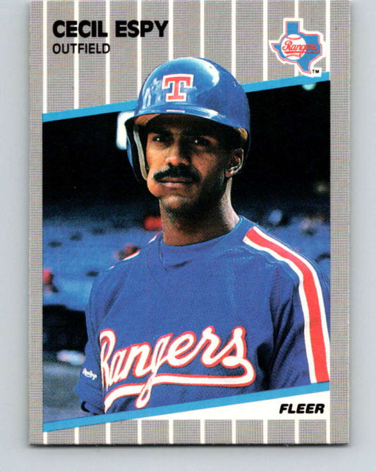 1989 Fleer #517 Cecil Espy Mint Texas Rangers