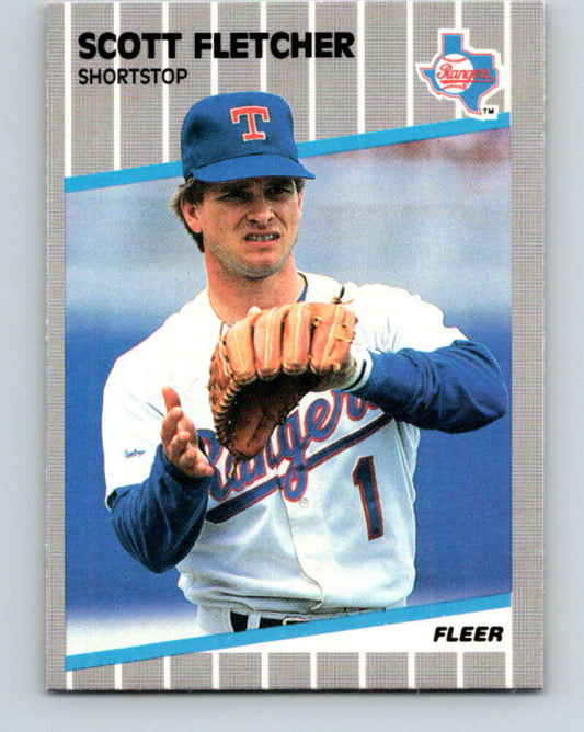 1989 Fleer #518 Scott Fletcher Mint Texas Rangers