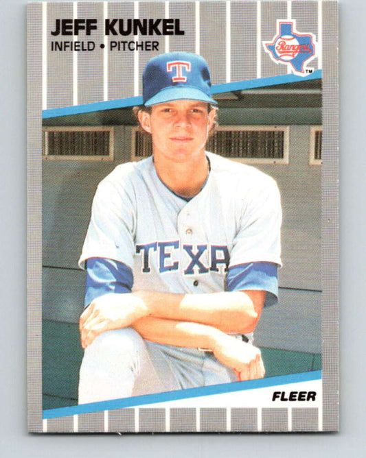 1989 Fleer #527 Jeff Kunkel Mint Texas Rangers