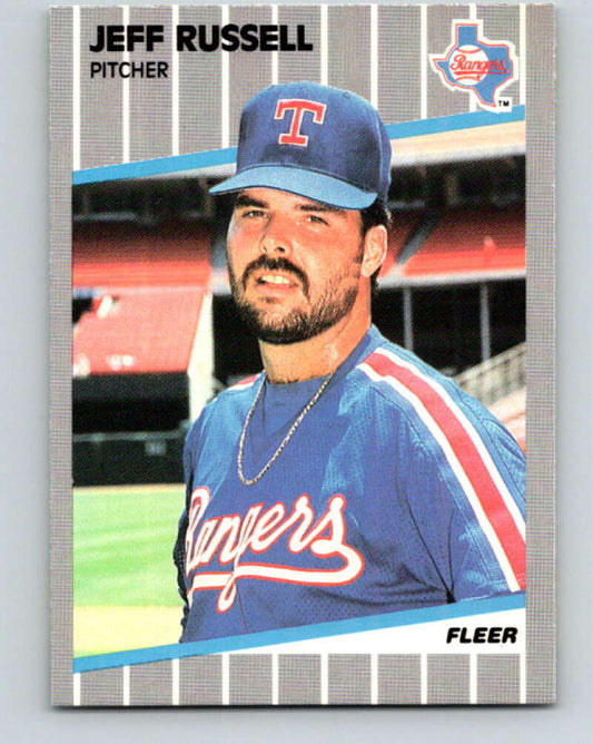 1989 Fleer #531 Jeff Russell Mint Texas Rangers