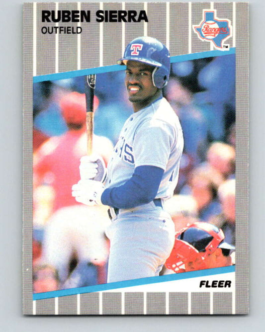 1989 Fleer #532 Ruben Sierra Mint Texas Rangers
