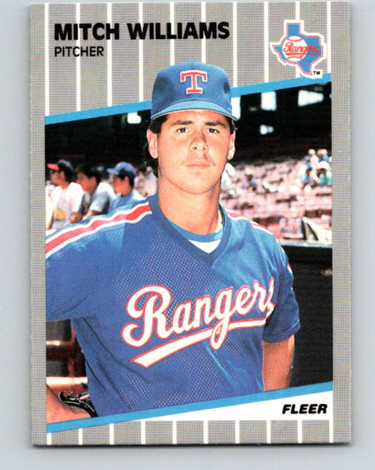 1989 Fleer #536 Mitch Williams Mint Texas Rangers