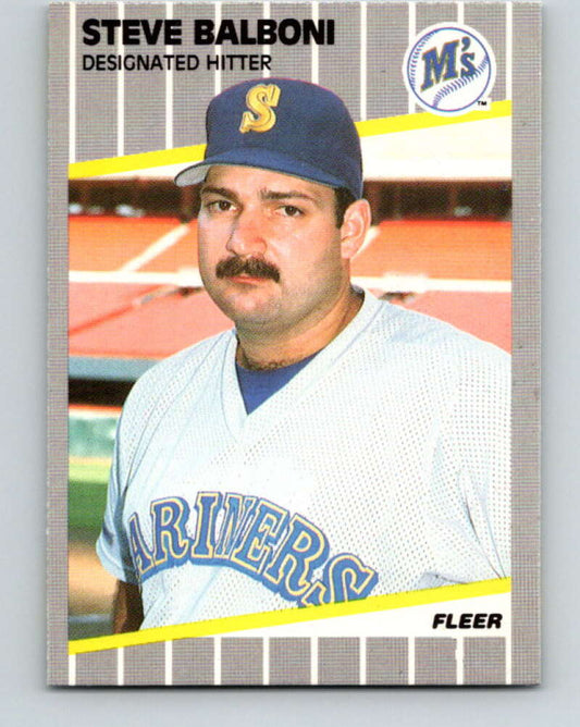 1989 Fleer #538 Steve Balboni Mint Seattle Mariners