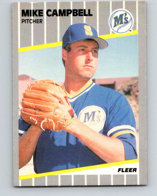1989 Fleer #543 Mike Campbell Mint Seattle Mariners