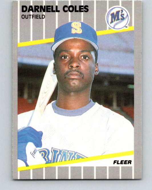 1989 Fleer #544 Darnell Coles Mint Seattle Mariners