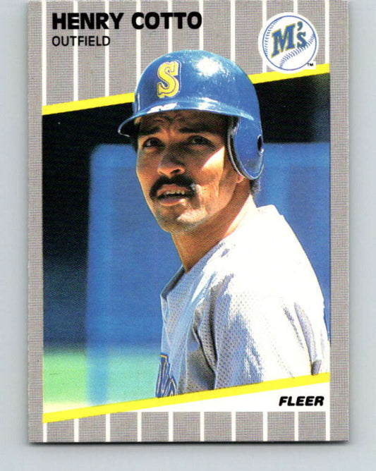 1989 Fleer #545 Henry Cotto Mint Seattle Mariners